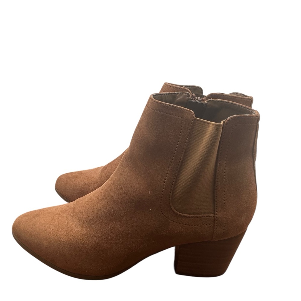 Aldo‎ Tan Suede Ankle Booties pointy toe 8.5